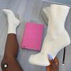 Fashion Design Sexy Sock Boots Knitting Stretch Boots High Heels For Women Fashion Shoes Autumn Winter Ankle Boots Booties