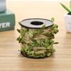 Green Leaves Hemp Rope Leaf Ribbon Leaf Vine Burlap Ribbon Artificial Leaves Rope  Home Decoration