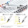 Ohuhu Honolulu B Series Brush and Fine Tip Markers, 72 Colors, with Blender