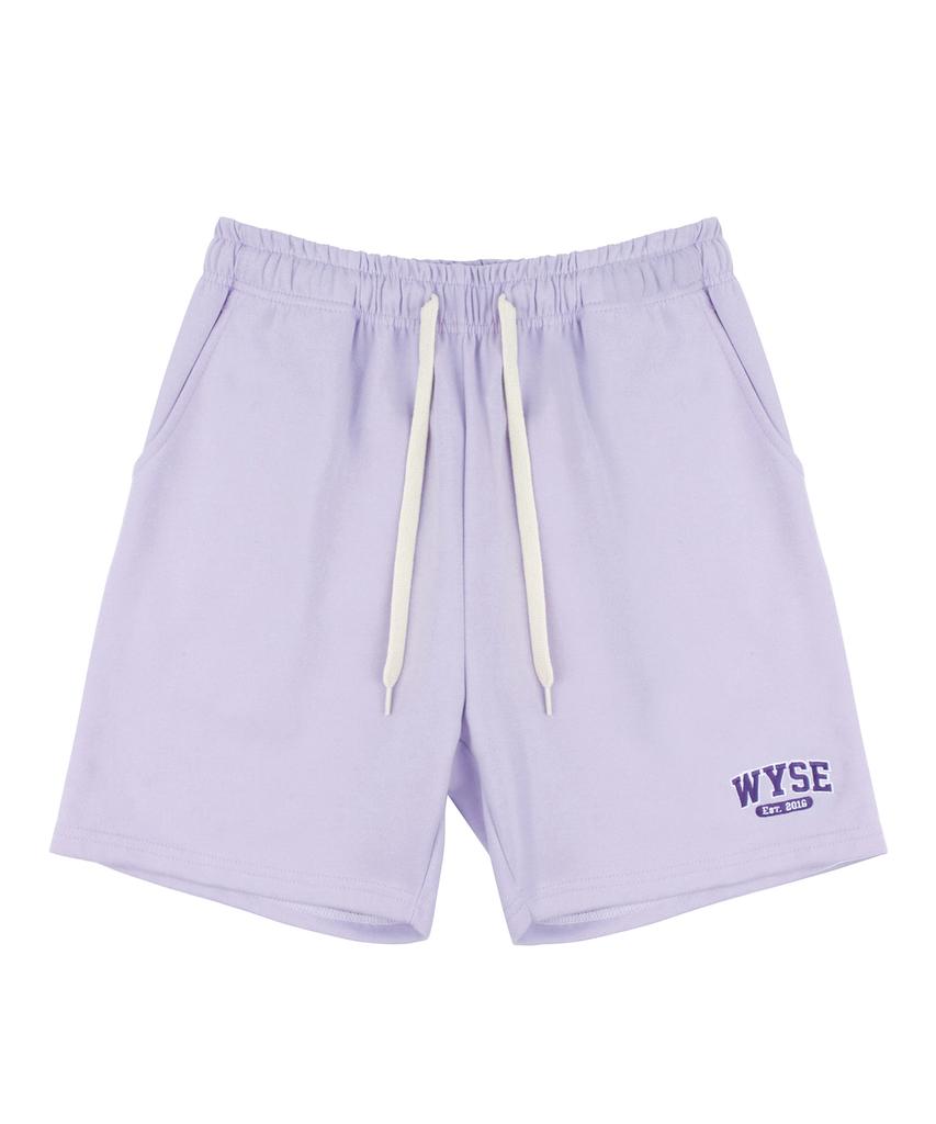 WYSE Basic College Logo Half Pants (Light Purple)