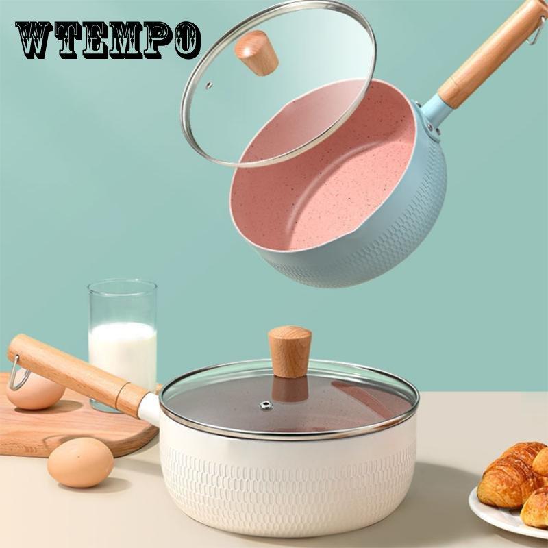 Japanese-style Snow Pan, Small Milk Pot Non-stick Pot Noodles Instant Noodle Pot Small Boiling Pot Small Soup Pot Household Gas Stove