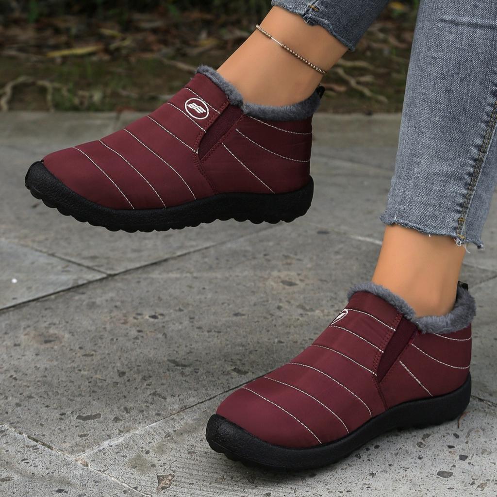 Новые хлопковые ботинки большого размера, утепленные и утолщенные зимние ботинки, теплая повседневная обувь