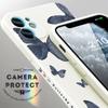 Beautiful Butterfly Phone Case Square Edge Pattern Liquid Silicone TPU Full Cover Camera Protect Cover for Huawei Honor