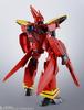 TAMASHII NATIONS HI-METAL R Macross 7 VF-19 Kai Fire Valkyrie, Approximately 150mm, PVC, ABS, and Die-cast Pre-painted Action Figure