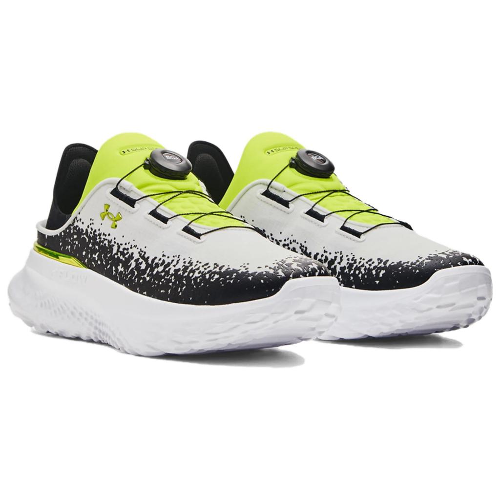 Under Armour Кроссовки унисекс SlipSpeed ​​Mega White High Vis желтые черные 3028539-107
