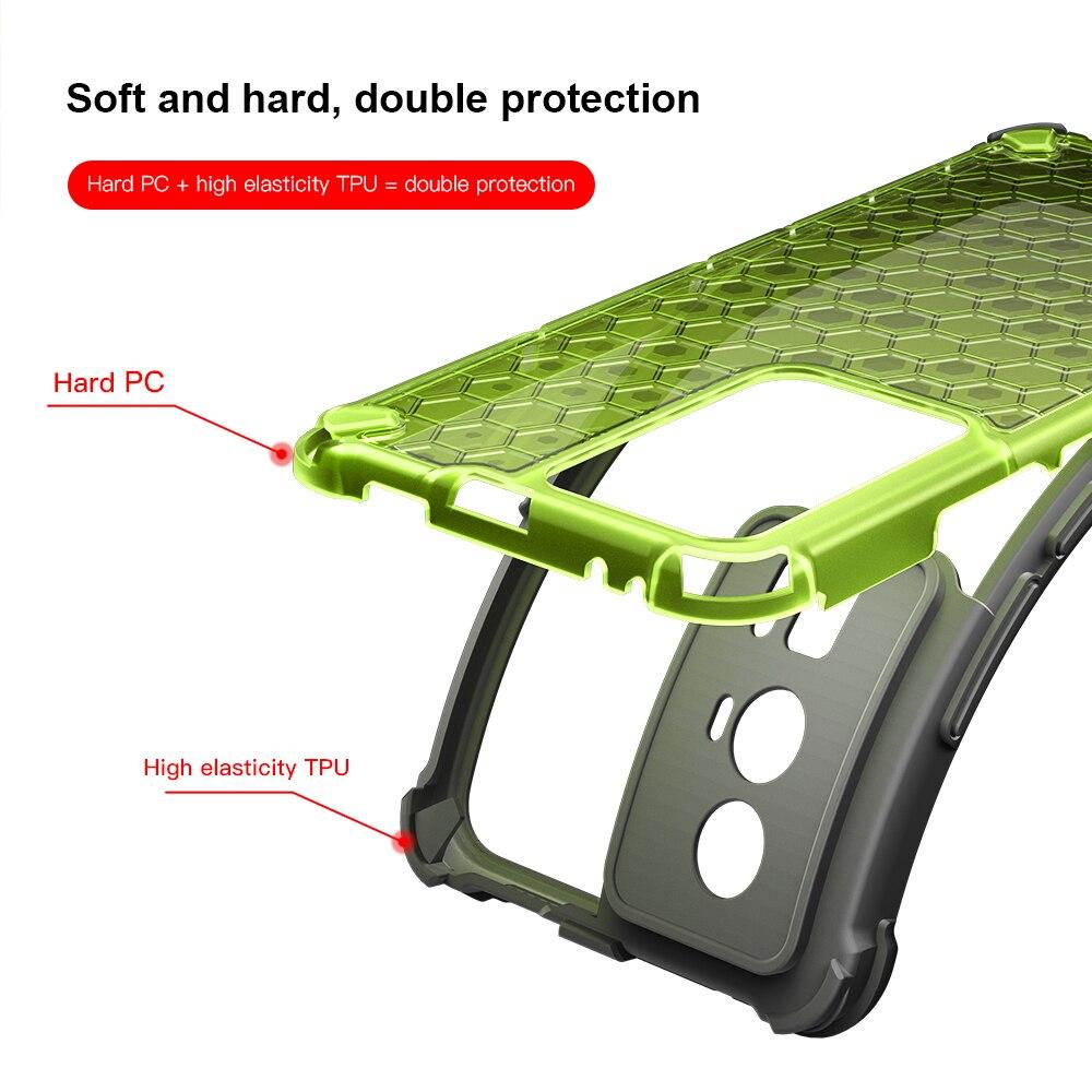 KEYSION Противоударный защитный чехол для Xiaomi POCO F5 Pro, мягкий силикон + ПК, прозрачная сотовая задняя крышка для телефона POCO F5 Pro 5G