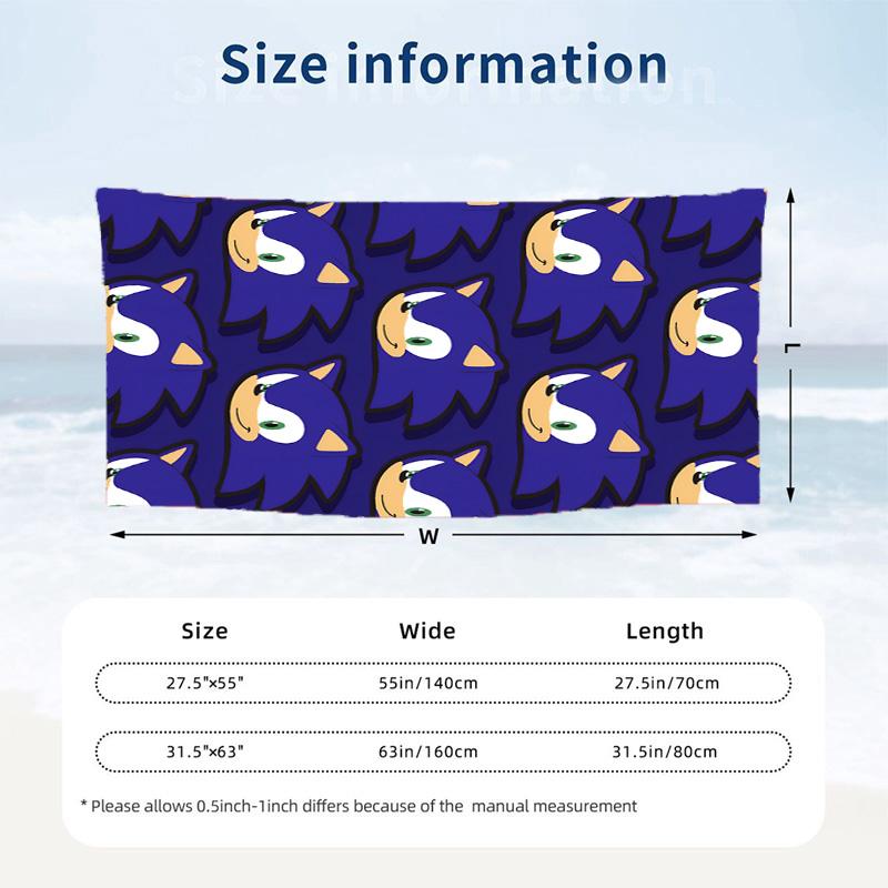 Sonic Beach towels also serve as bath towels summer essential a musthave for the outdoors the beach and the pool