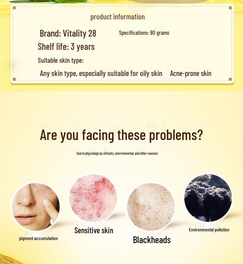 Vitality 28 Sulfur Soap 90g Pack: 10 Bars for Face, Bath, Hands - Deep Clean with Classic Sulfur Formula