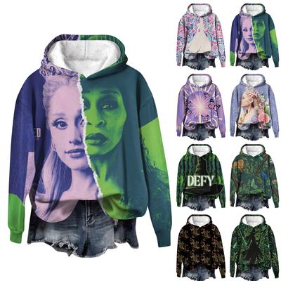 Женская повседневная мода винная индейка семейный принт на День благодарения длинный рукав O-образный вырез пуловер толстовки