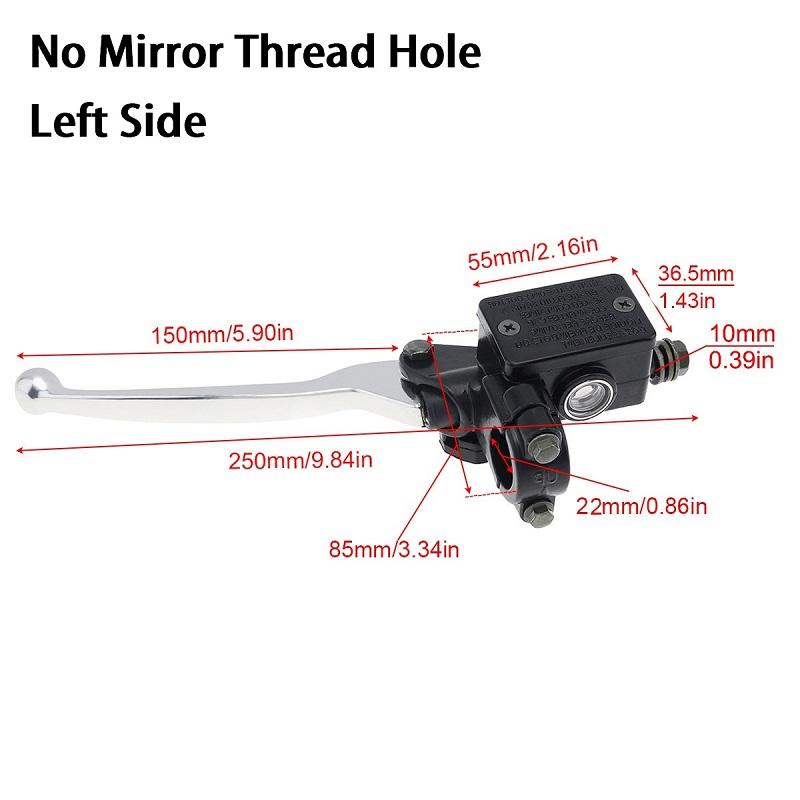 22MM M8 / M10 Motorcycle Upper Front Brake Clutch Master Cylinder CNC Clutch Pump Reservoir Pump Lever Left Right Fit for HondaGood product