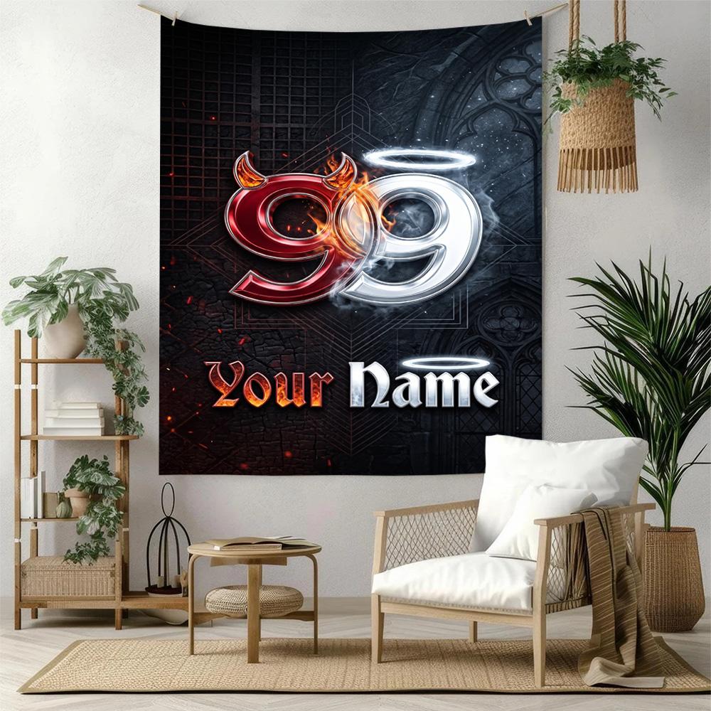 Jorge Lorenzo Custom Your Name Wall Decor Tapestry Art For Pet Memorial Birthdaywedding Party Backdrop Family Gift
