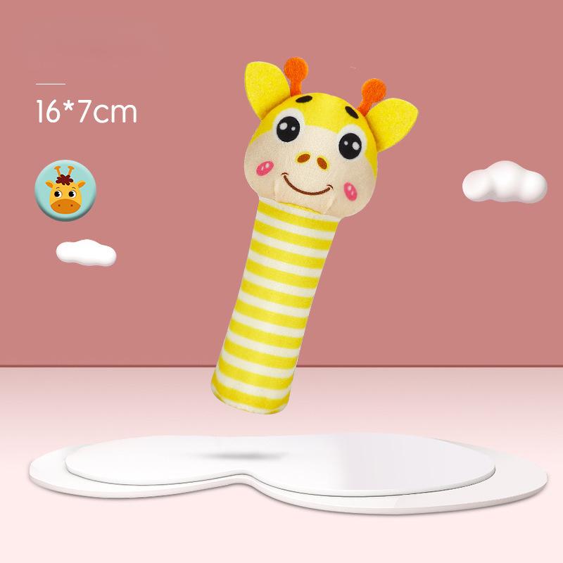 Plush Baby Rattle Toys Infant Rattle Hand Bell Stick Animal Mobiles Toy for Toddler Children Plush Bebe Toddler Toys Gifts