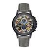 Yazole 402 Own Brand Colors Unisex Quartz Watch Weird  Leather Band 3 Dials Decorations Simple Student Relogio Musculino