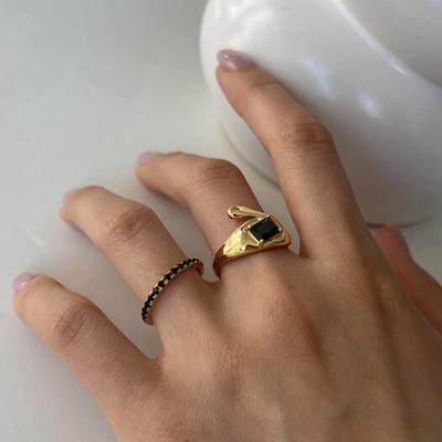 Mosxe [серебро 925 пробы] Эксклюзивное кольцо (2color)