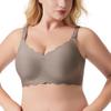 Women's Fashionable Wavy-Design Underwear Nursing Seamless Plus Size Bra for Women