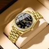 NIBOSI Luxury Men Watches Stainless Steel Gold Silver Analog Quartz Watches for Men Business Classic Wrist Watch with Day Date