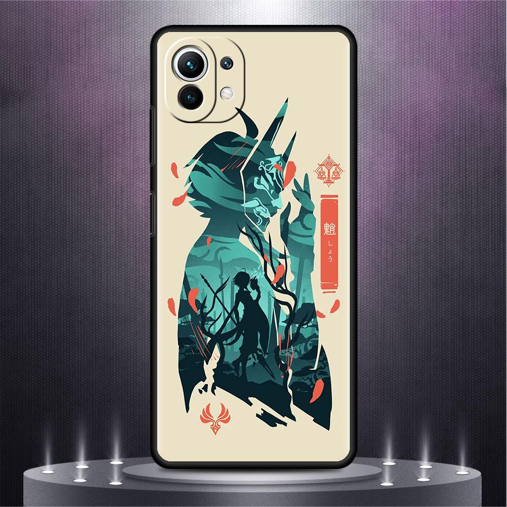 Чехол для Xiaomi Mi Poco X3 X4 NFC M3 Mi 11 11T 10 T 9T 12 9 10T Lite, силиконовый чехол на заднюю панель телефона, аниме Genshin Impact, милый чехол