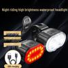 USB Rechargeable High Brightness Bicycle Front & Rear Lights for Night Riding