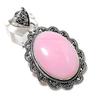Подарочный кулон ручной работы из стерлингового серебра 925 пробы с натуральным розовым опалом 2,48 дюйма i7O43
