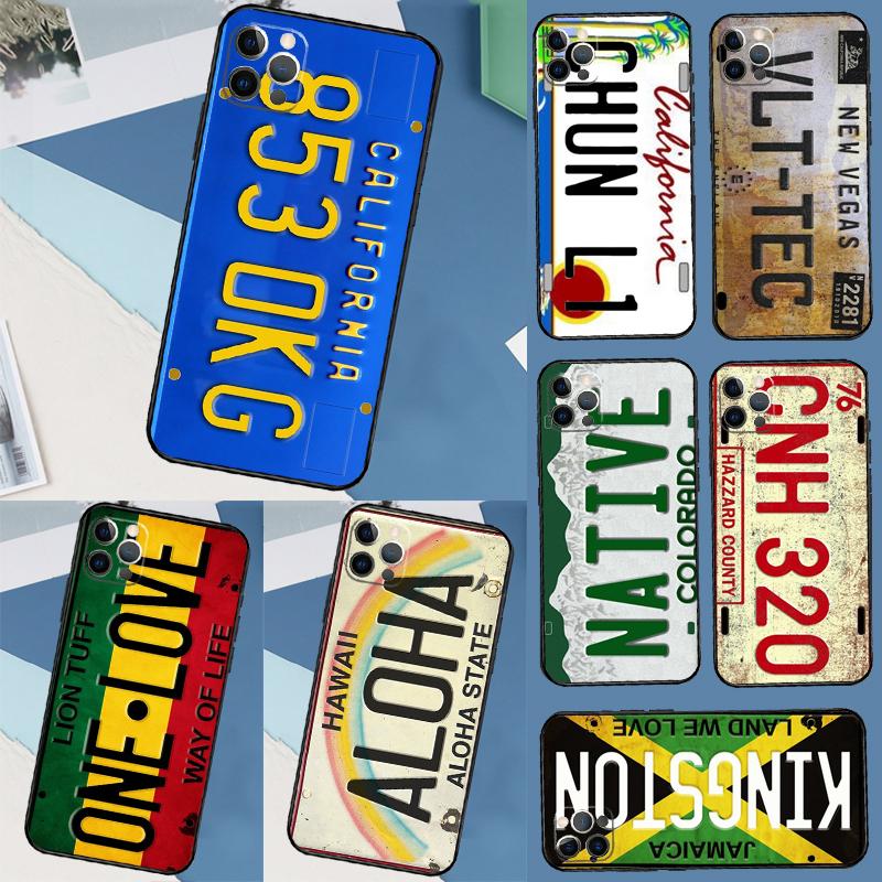 Retro License Plate Number Case For Samsung Galaxy M11 M21 M31 M35 M12 M13 M14 M15 M16 M36 M56 M53 M32 M52 M55 M34 M54