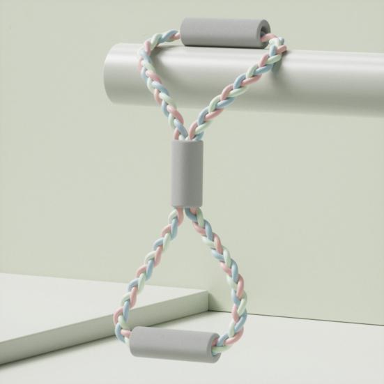 Фитнес-лента сопротивления Figure 8 с противоскользящей ручкой для переноски мужчин и женщин