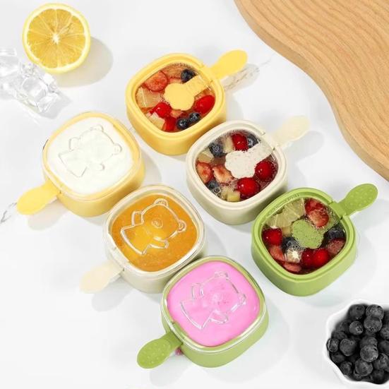 Форма для мороженого с крышкой, многоразовая форма для эскимо для DIY шоколадного десерта, пищевой лоток для льда, летние принадлежности для вечеринок, аксессуар