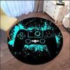 Round Gamer Controller Area Rugs Non -Slip Round Floor Mat Door Mats Carpet For Bedroom Yoga Mat Rugs Living Room