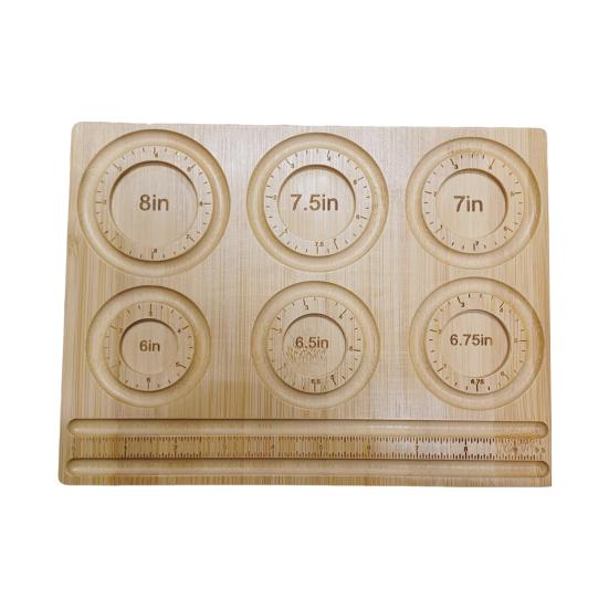 Деревянная доска из бисера с 6 канавками, точная шкала, сверхмощный прямоугольный бамбуковый браслет для изготовления ювелирных изделий, инструмент для рукоделия, подарок для энтузиастов