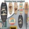 Casual Home Decor Vintage Wooden Sign Surfboard Wooden Sign Beach Style Hanging