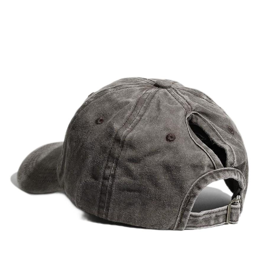 Spring Summer Baseball Cap Washed Retro For Women Ponytail Curved Brim Sun Hat Street Sport Hip Hop Cap Visor Mother's Day Gift