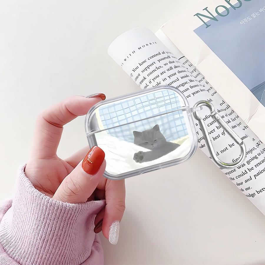 Прозрачный чехол для наушников Cover Case Для Airpods Pro3 Pro2 2 Pro 1 3 4 Мультяшная собака