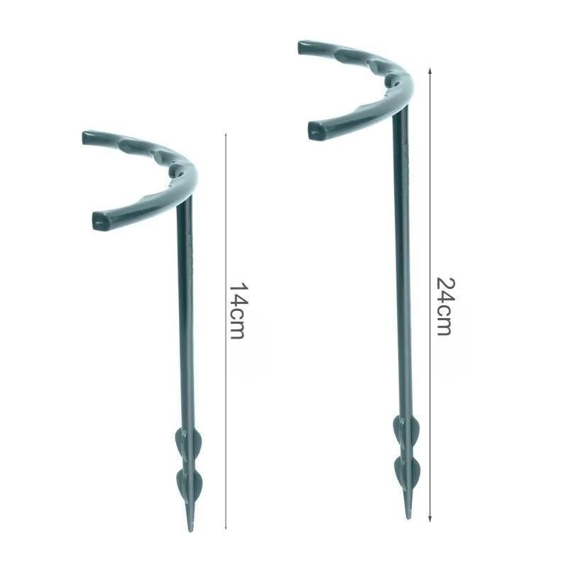 2-12 шт. Пластиковая опора для растений, колышек, каркас, тепличная композиция, полукруглый фиксирующий стержень, опора для комнатных цветов, вьющихся растений