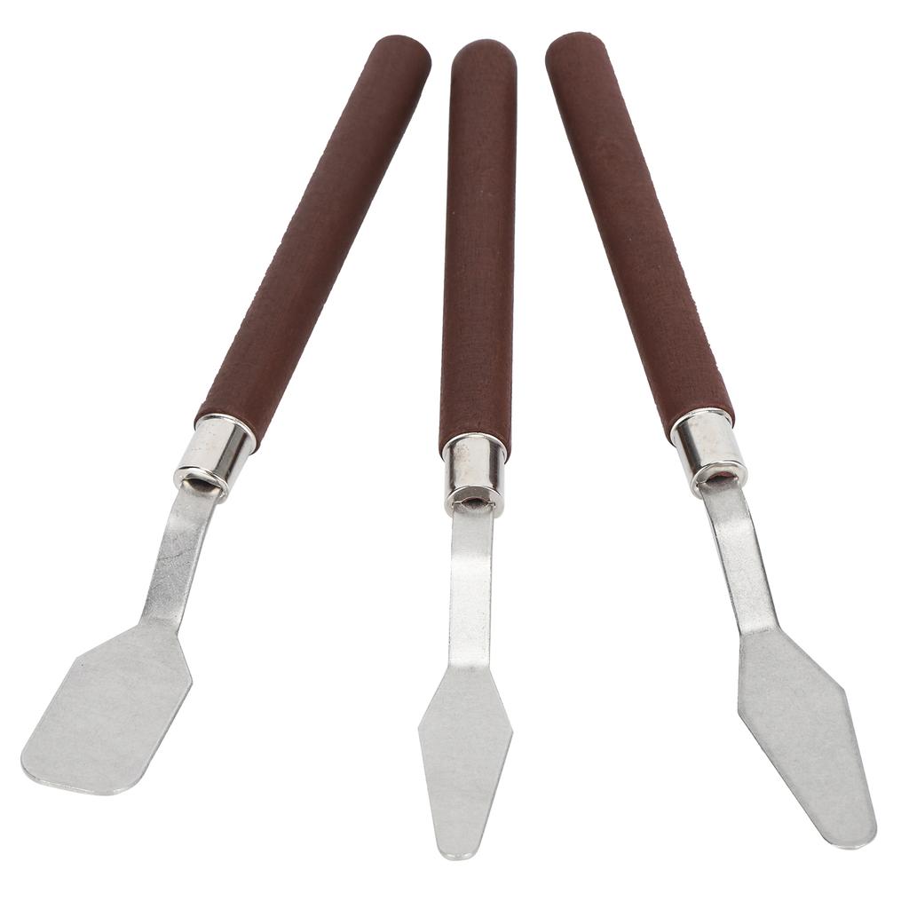 3 шт. Мастихин из нержавеющей стали, шпатель, инструмент для рисования маслом, глиняная скульптура