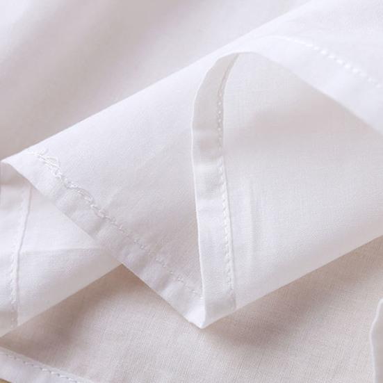 Женское весенне-летнее платье с круглым вырезом в этническом стиле с вышивкой и длинным рукавом с высокой талией трапециевидной формы, полуоднобортное сплошное цветное двухслойное платье миди