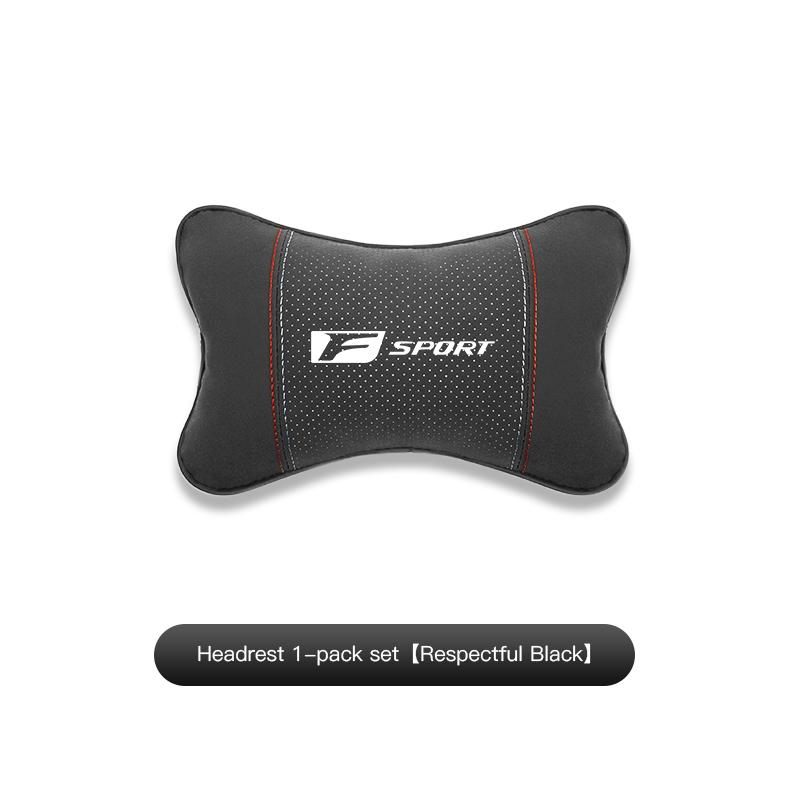 2025 For Lexus IS250 RX350 LX570 LX600 LX470 GX470 UX Ct200h Suede Car Neck Pillow Headrest Lumbar Support Pillow Spine Protect