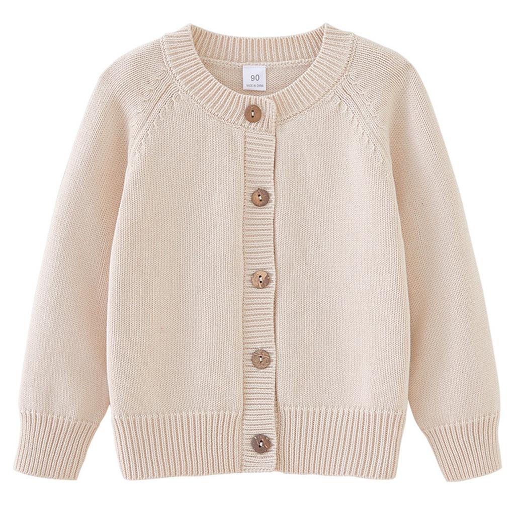 Children's Fashion Casual Cardigan Knitted Long Sleeve  Top