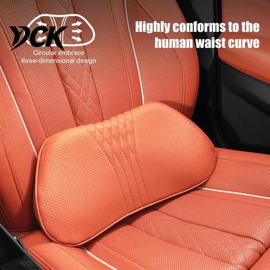 Car Headrest Lumbar Support Pillow Set Universal Memory Foam Neck Pillow, Ergonomic Auto Back Pain Relief for Drivers Cushion Long Road Trips, Relieve