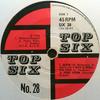 7inch Record UNKNOWN ARTIST - Top Six No. 28 SIX28 TOP SIX 1966 UK Rock Used