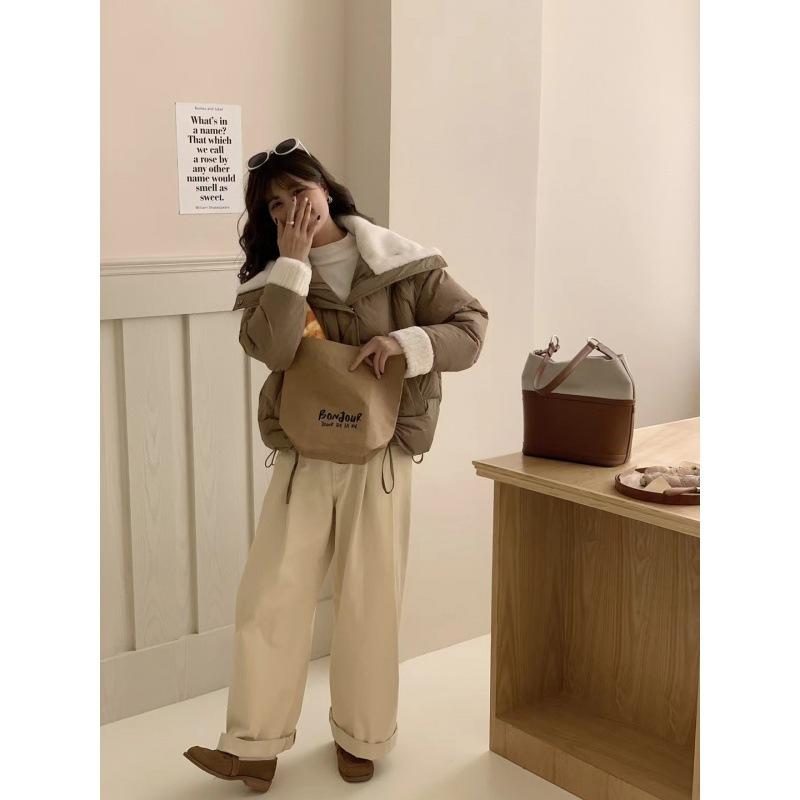 2024 зимняя утепленная куртка с большим лацканом женская короткая дизайнерская утепленная плюшевая куртка женская