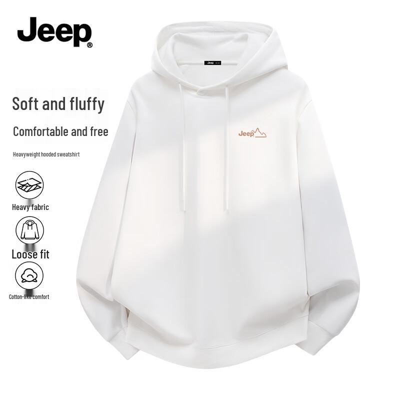 JEEP Men's Loose Fit Heavyweight Hoodie