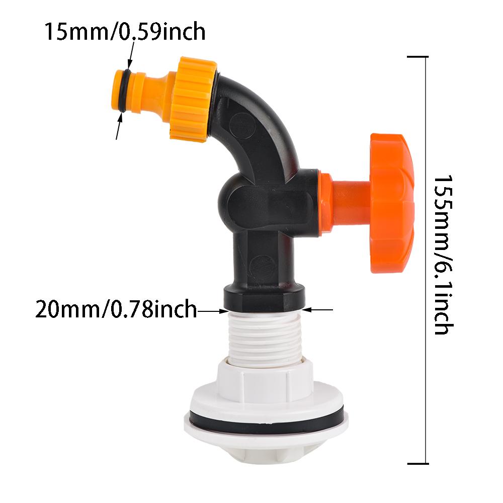 ПВХ переборка фитинг для резервуара с водой сменный кран дренажный кран соединитель для бочек с дождевой водой аквариумы пруды