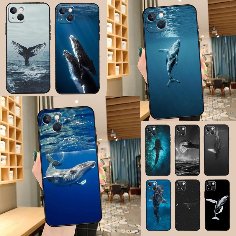 Чехол для телефона 'Океанская китовая акула и волны' для iPhone 17 Pro Max 14 13 12 11 15 16 Pro Max mini 16 15 Plus 16e 17 Air