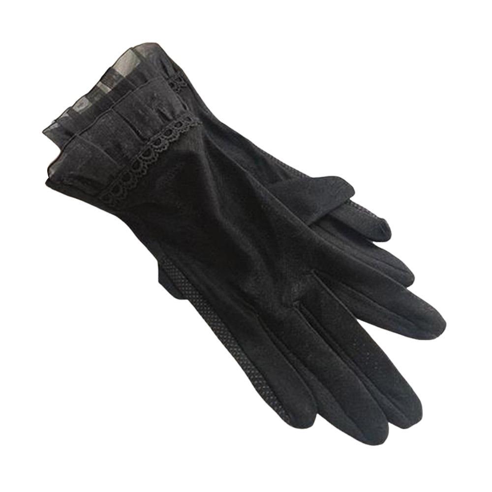 Breathable Touch Screen Gloves Sunscreen Lace Thin Mittens Cycling Driving  Riding Glove  Summer