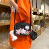 Cute Student Crossbody Bag Transparent Women's Small Shoulder Bag Mobile Phone Bag