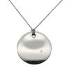 Used TIFFANY&Co. Necklace Round Plate Silver925 12.4g Silver El Saperetti