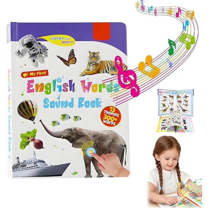 First English Words Sound Book, My First English Sound Toy,470+ Words, 21 Themes, Speak and Spell, Fun Word Game for Educational Language