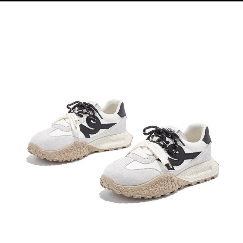 2025 шнуровка клей плоский каблук ретро стиль Гонконг мода повседневная обувь тренд платформа ниша низкий верх обувь Форрест Гамп