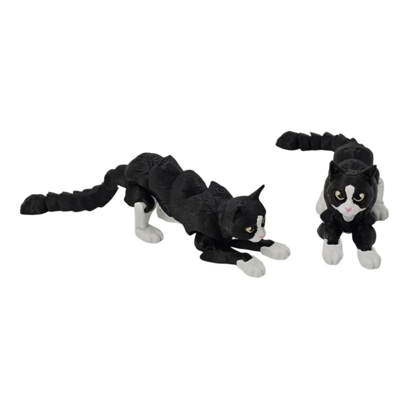 3D-печатные кошки Гибкий сустав Сочлененные кошки Игрушка-антистресс Украшение Настольные питомцы 3D-печать Фигурки