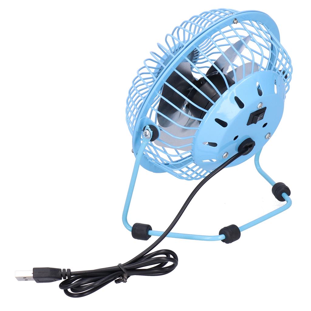 Fan USB Portable Silent Aluminum Blade Desk Desktop Iron Crafts Fans