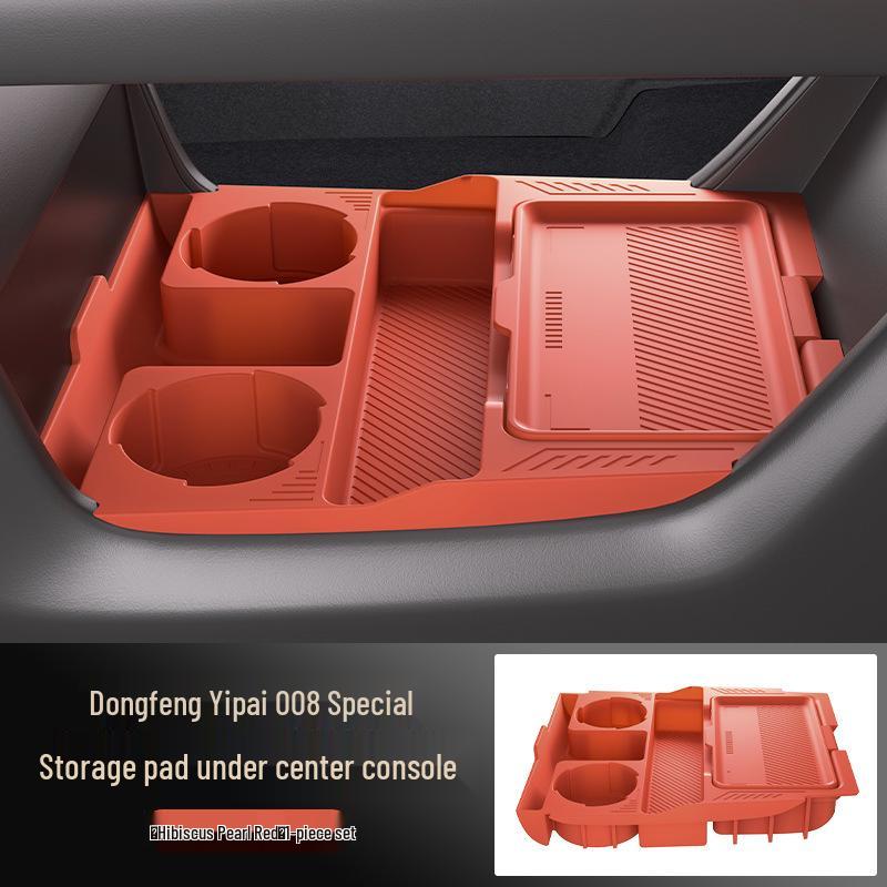Dongfeng 24 Model Yipai 008 Center Console Lower Storage Box and Glasses Holder for Car Accessories Modification.